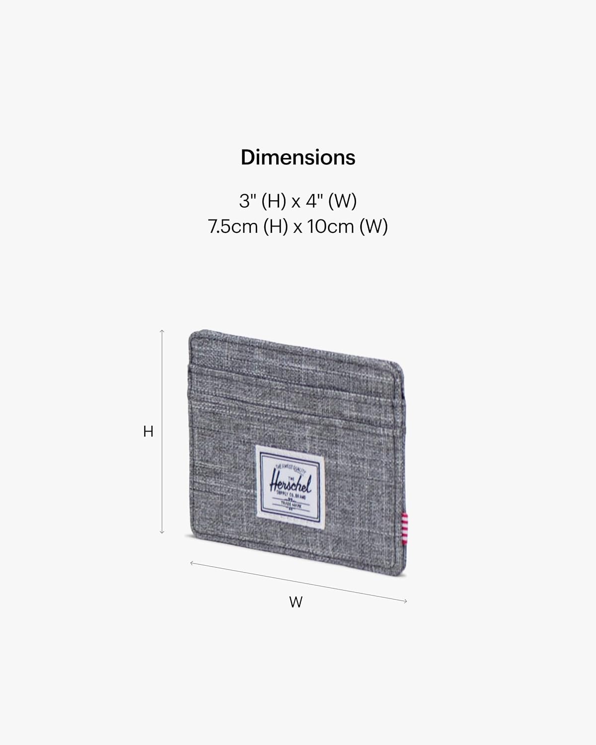 image:imageHerschel Charlie Cardholder WalletRaven Crosshatch