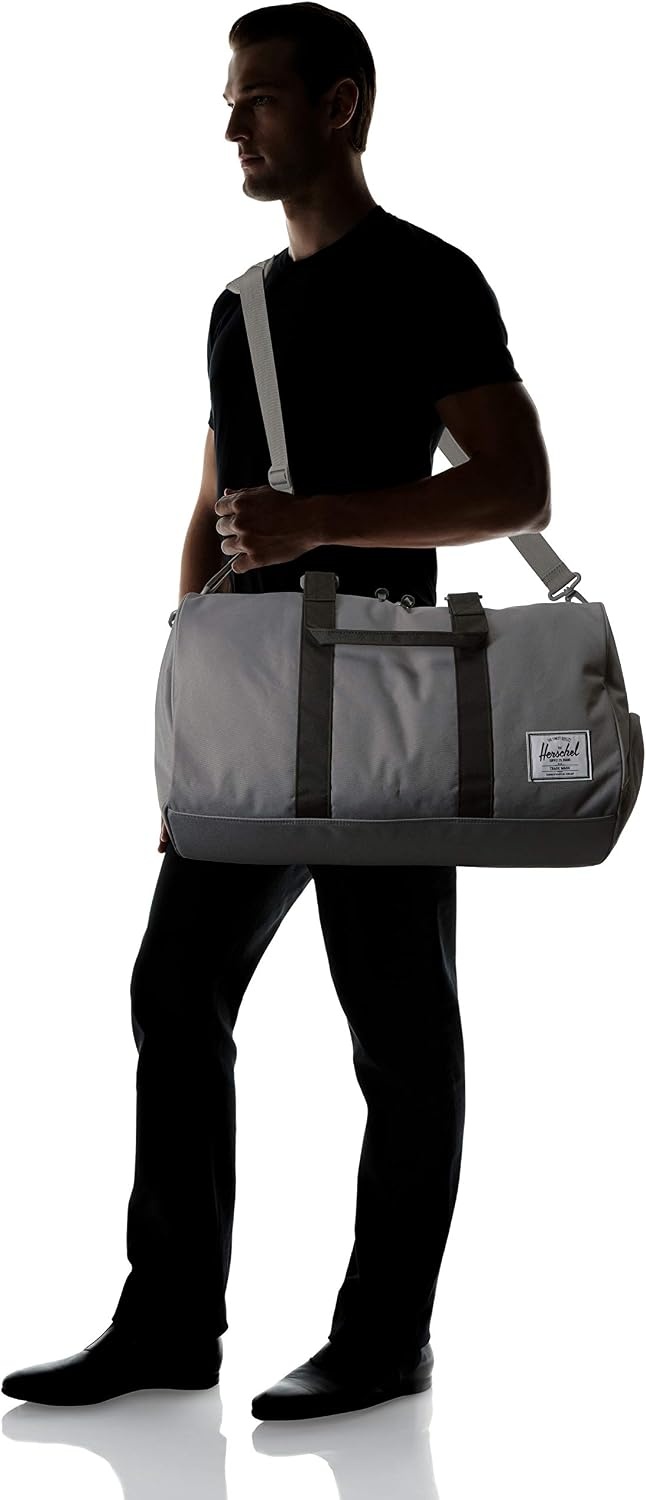 image:imageHerschel Novel Duffel Bag Raven Crosshatch Classic 425LGreyBlack