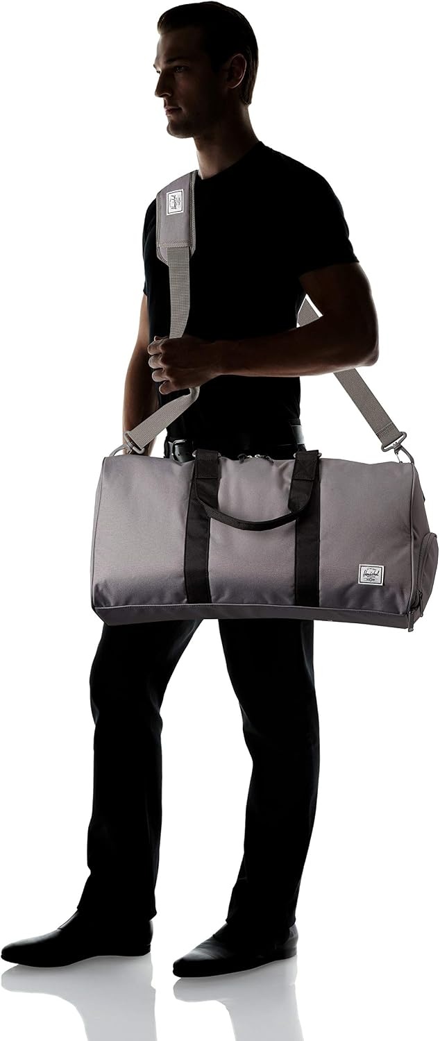 image:imageHerschel Novel Duffel Bag Raven Crosshatch Classic 425LGreyBlack