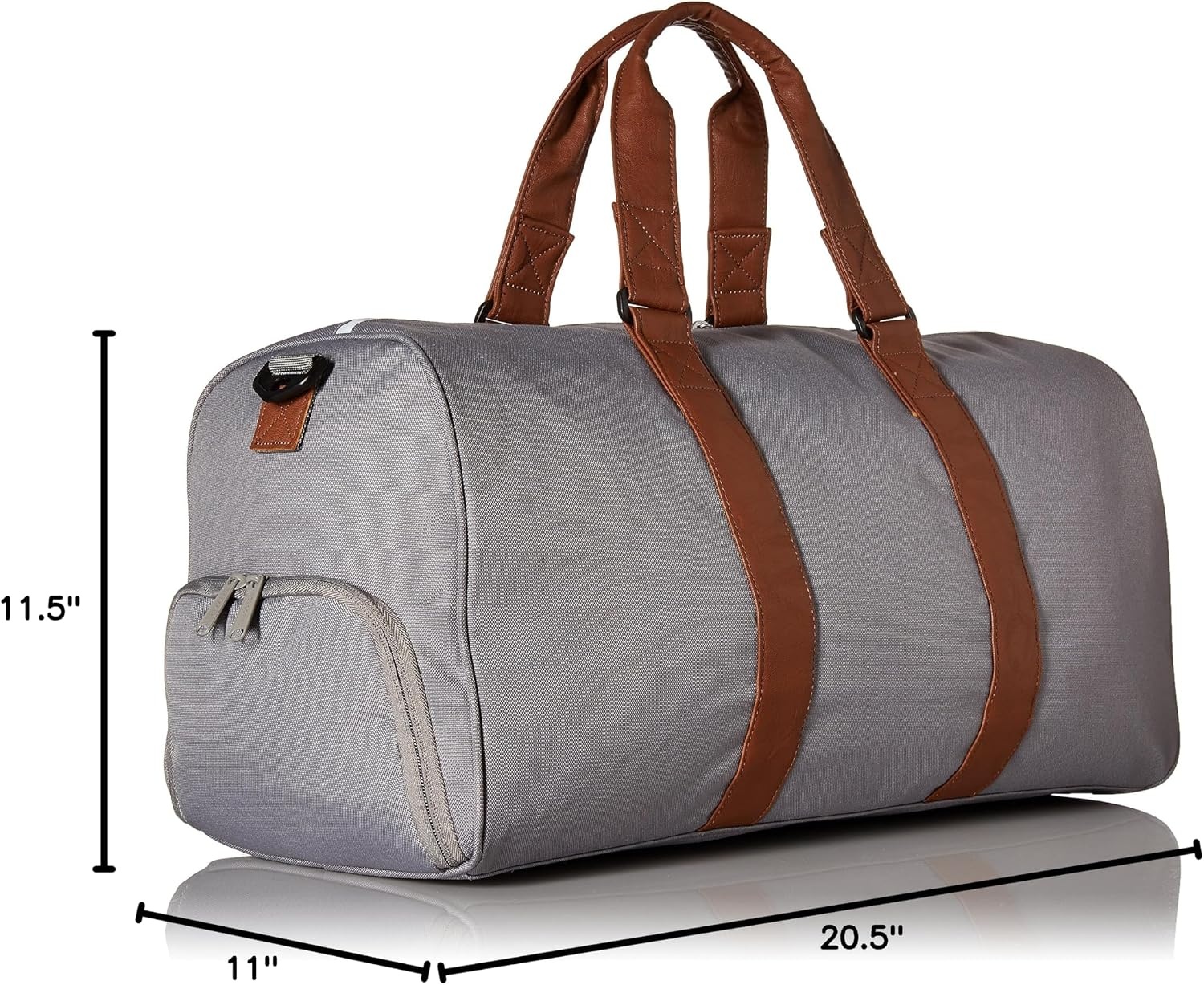 image:imageHerschel Novel Duffel Bag Raven Crosshatch Classic 425LGreyTan Synthetic Leather