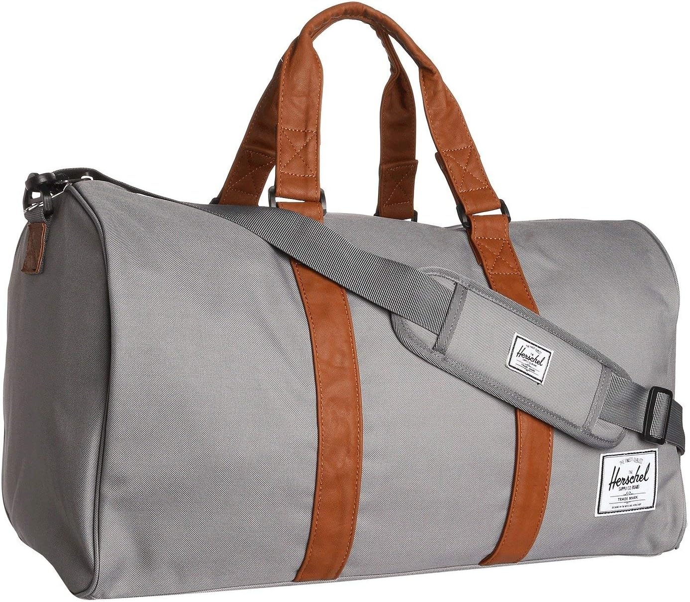 image:imageHerschel Novel Duffel Bag Raven Crosshatch Classic 425LGreyTan Synthetic Leather