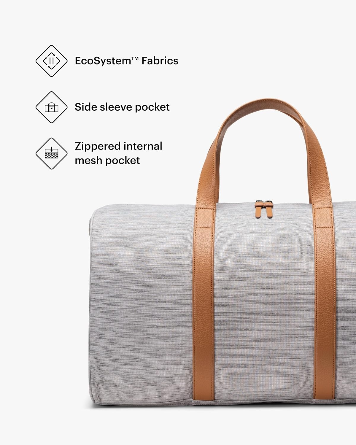 image:imageHerschel Novel DuffleLight Grey Crosshatch Limited Edition