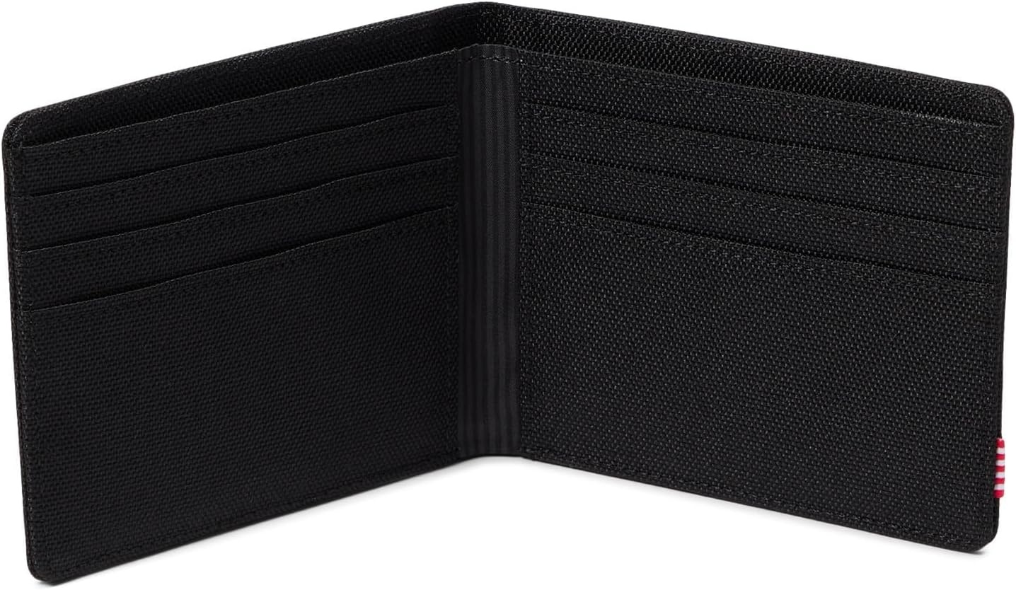 image:imageHerschel Roy Wallet Unisex 600D Polyester RFID Blocking Black TonalBlack Tonal