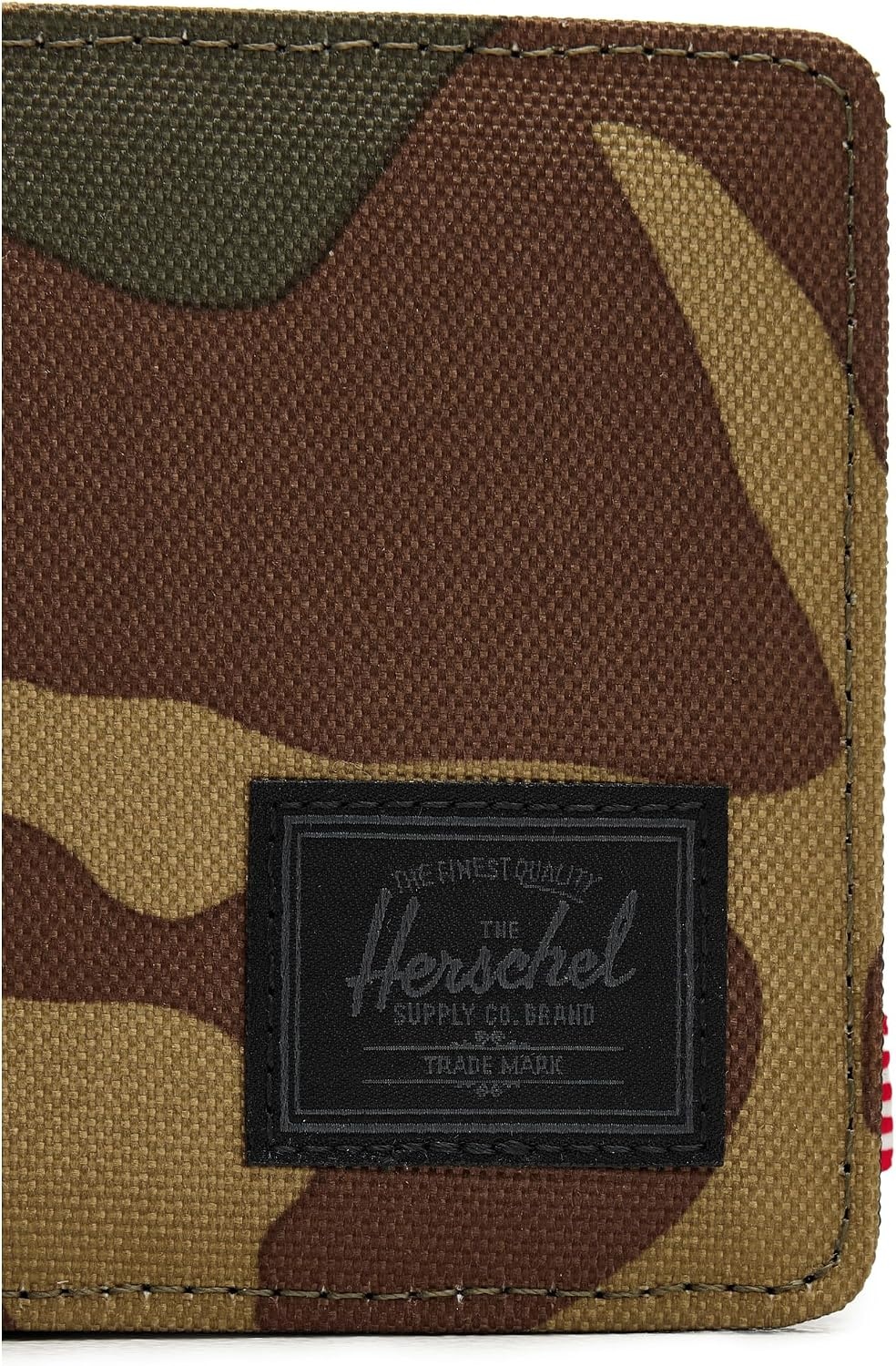 image:imageHerschel Roy Wallet Unisex 600D Polyester RFID Blocking Black TonalWoodland CamoBlack Label