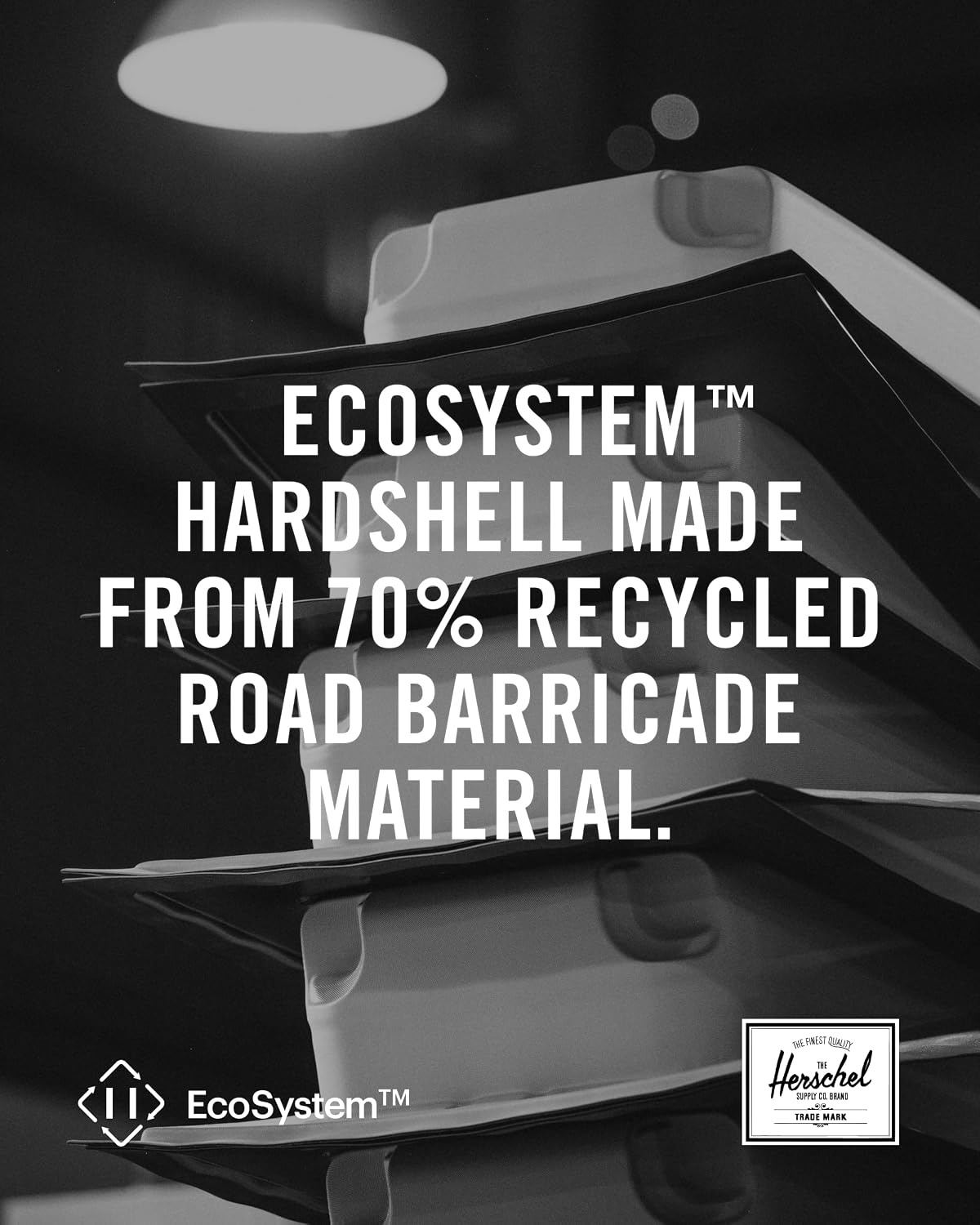 image:imageHerschel Supply Co Heritage Hardshell Medium Luggage EXP Black One SizeBlack