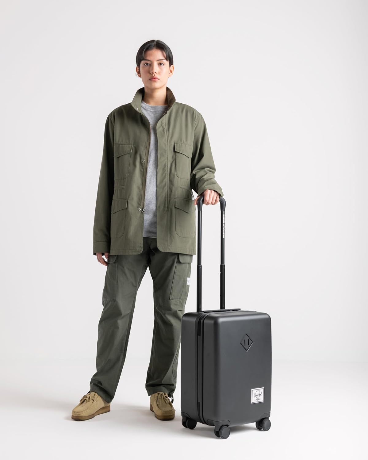 image:imageHerschel Supply Co Heritage Hardshell Medium Luggage EXP Black One SizeBlack