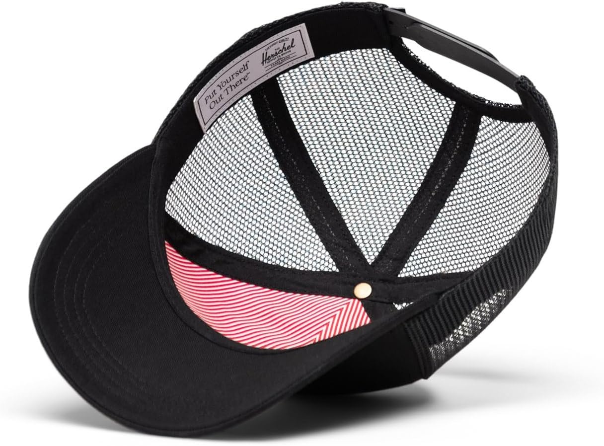 image:imageHerschel Unisex Adult Whaler Cotton Mesh Kids CapBlack