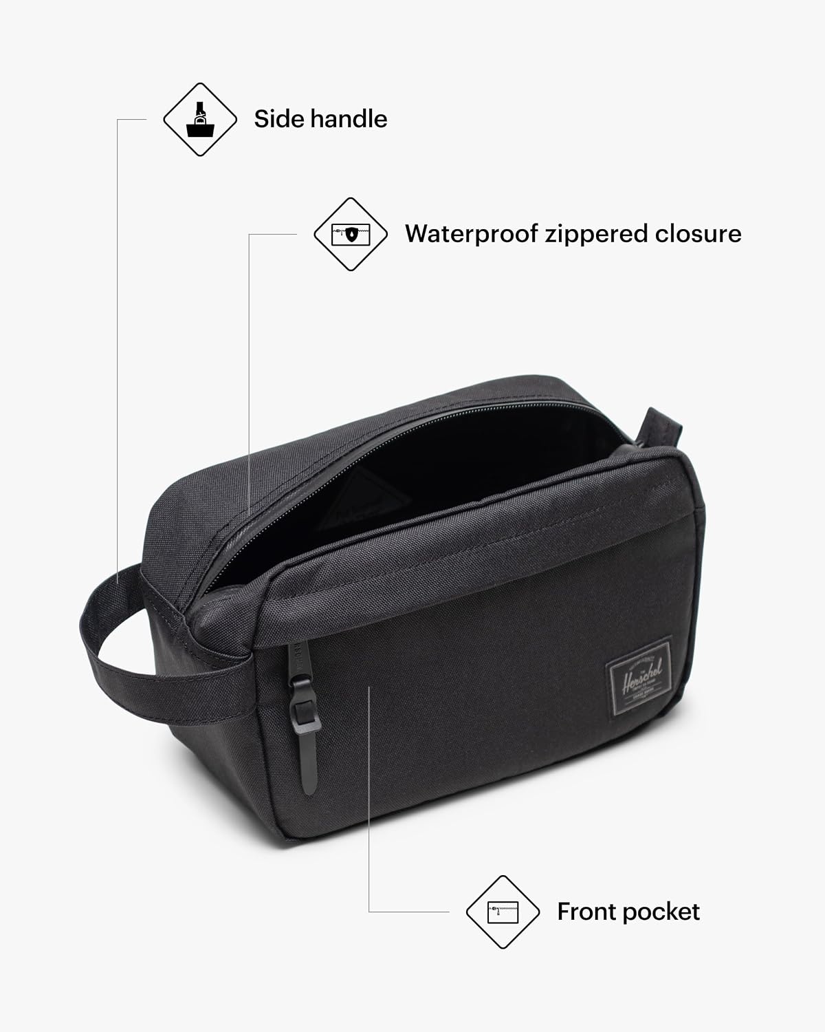 image:imageHerschel Unisex Chapter Travel KitBlack Tonal