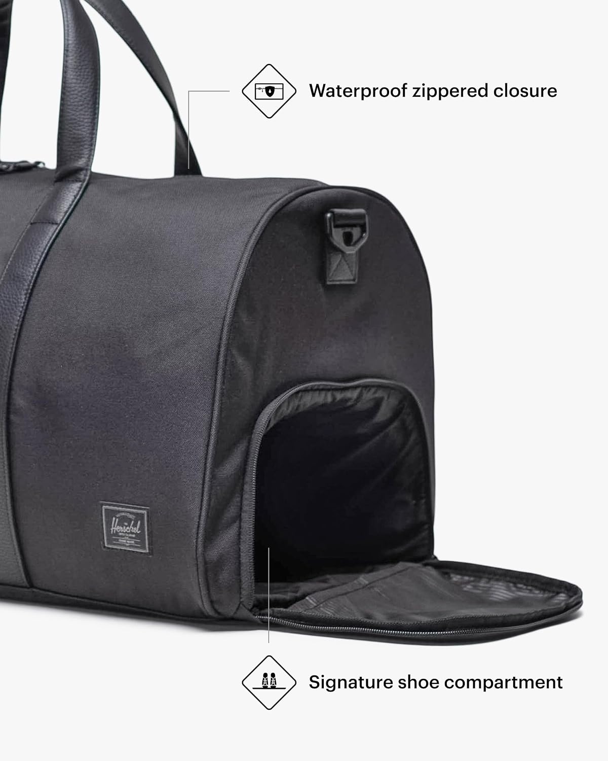 image:imageHerschel Unisex Novel DuffleBlack Tonal