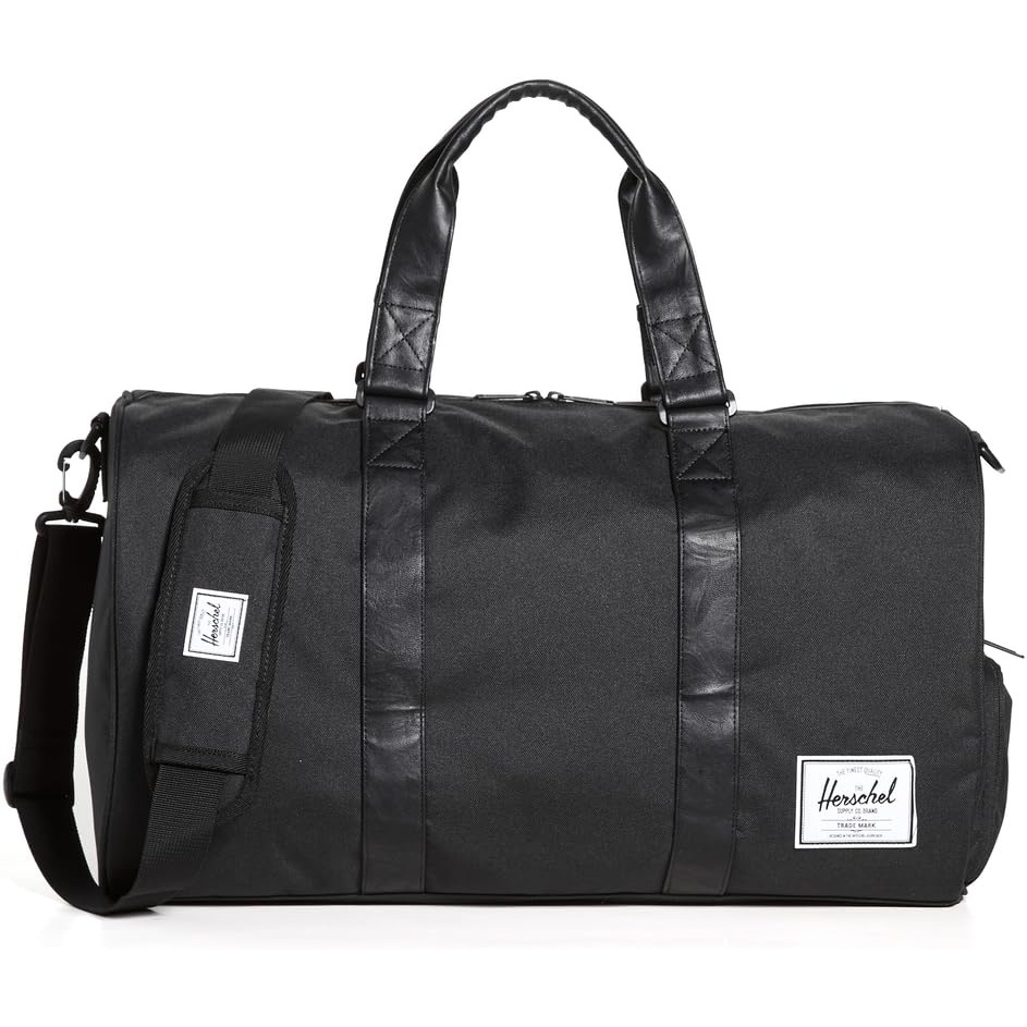 image:imageHerschel Novel Duffel Bag Raven Crosshatch Classic 425LBlackBlack Synthetic Leather