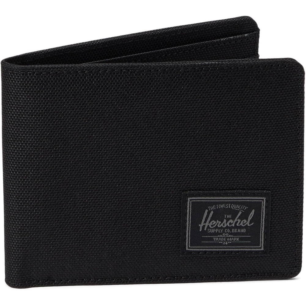 image:imageHerschel Roy Wallet Unisex 600D Polyester RFID Blocking Black TonalBlack Tonal