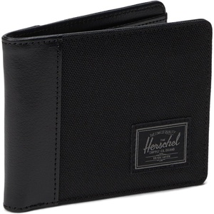Herschel Hank Wallet, Unisex, 600D Polyester, RFID Blocking, Black Tonal