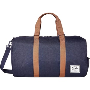 Herschel Novel Duffel Bag, Raven Crosshatch, Classic 42.5L(Peacoat/Saddle Brown)