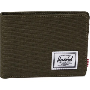 Herschel Roy Wallet, Unisex, 600D Polyester, RFID Blocking, Black Tonal(Ivy Green)