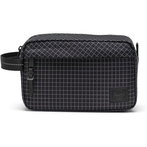 Herschel Unisex Chapter Travel Kit(Grid – Black (Limited Edition))