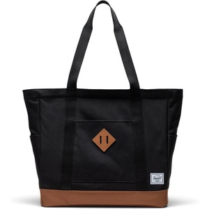 Herschel Unisex Heritage Tote(Black/Saddle Brown)