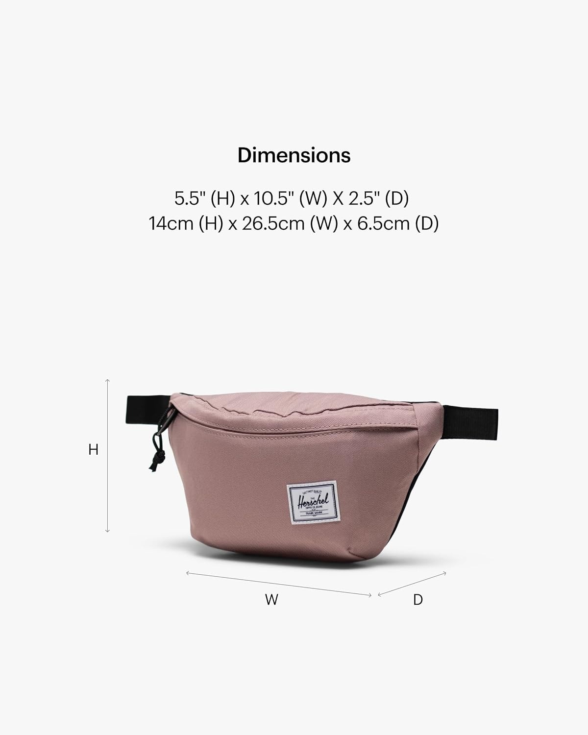 image:imageHerschel Legacy Hip PackAsh Rose