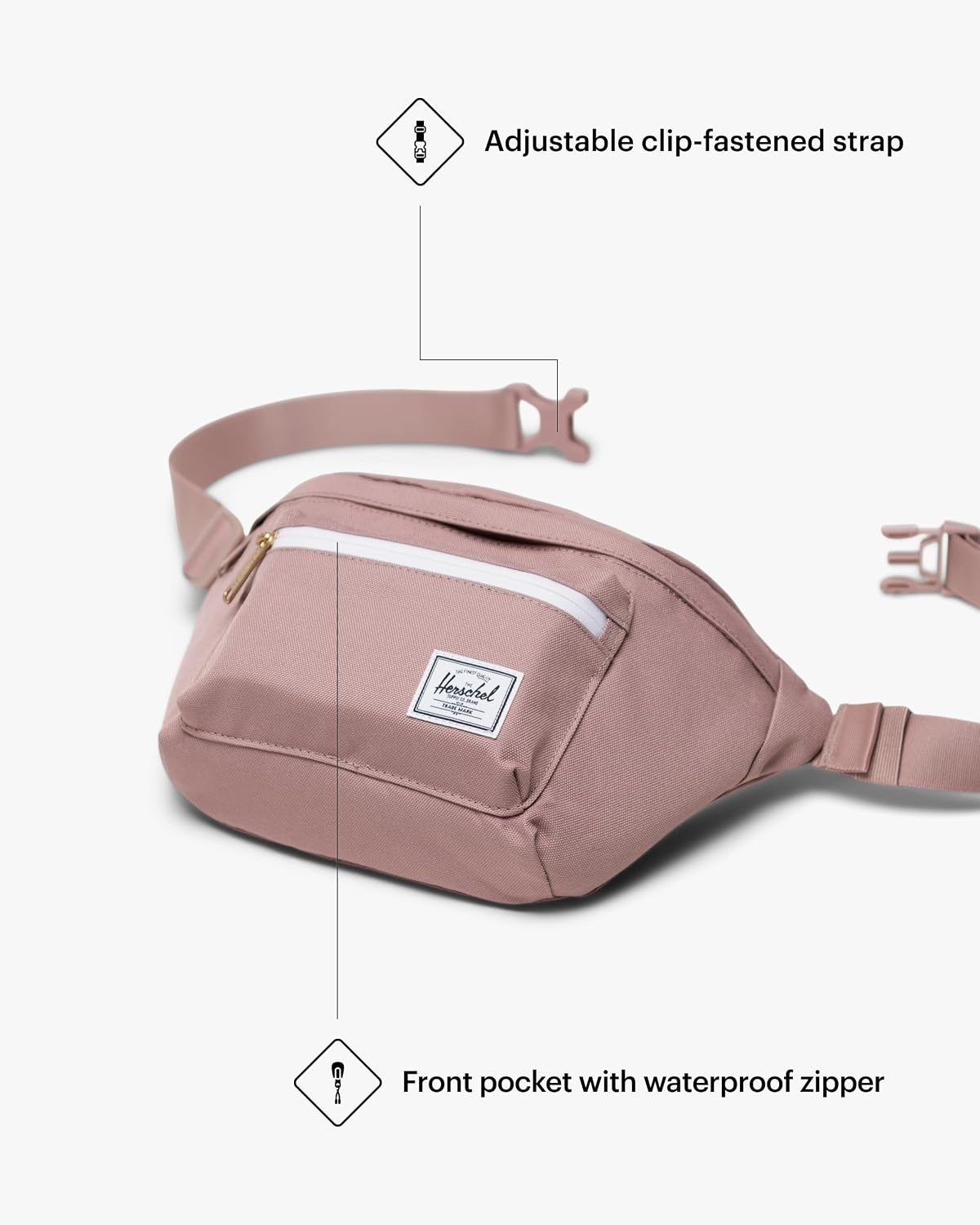 image:imageHerschel Pop Quiz Hip PackAsh Rose