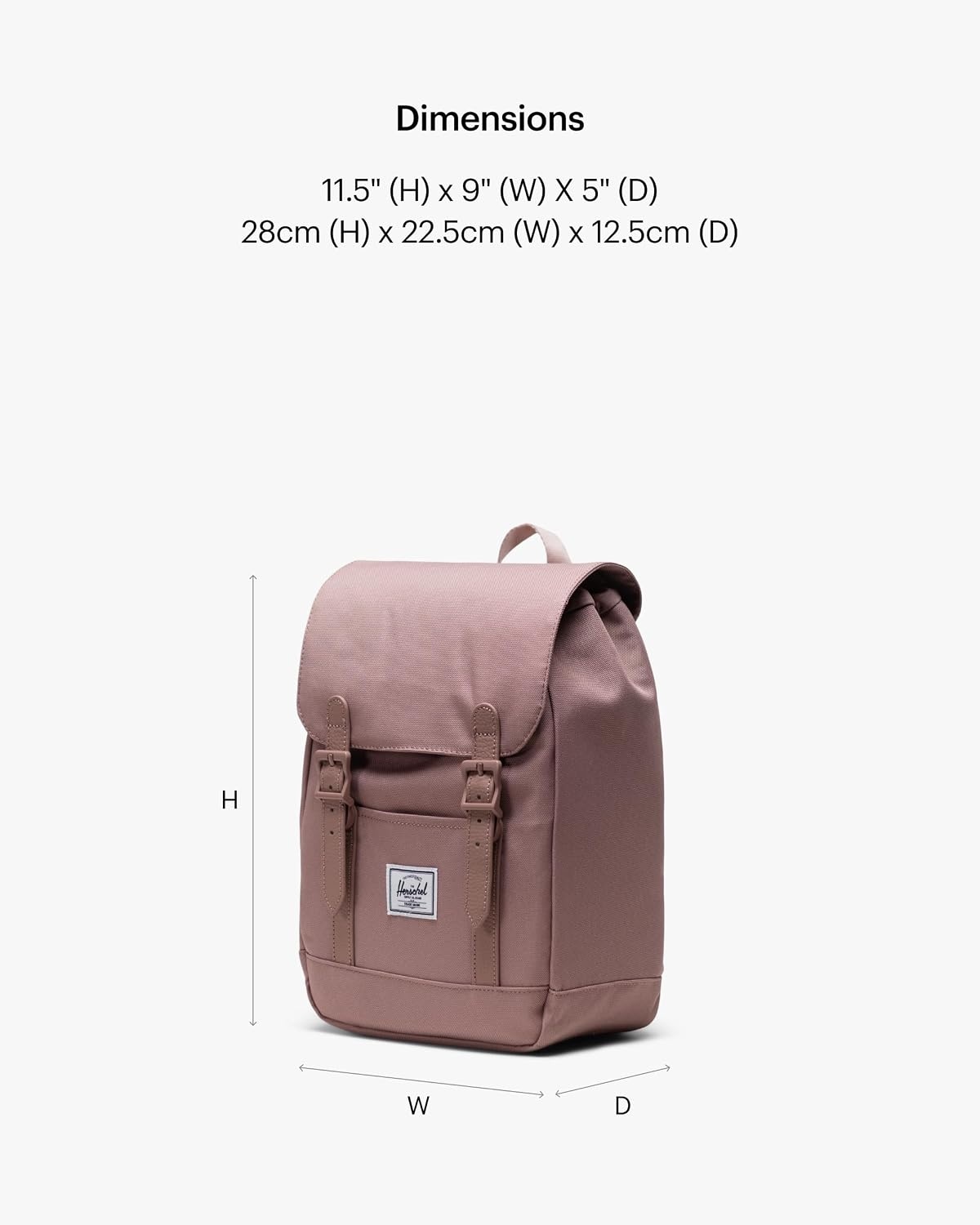 image:imageHerschel Retreat Backpack Black Standard 23LAsh Rose