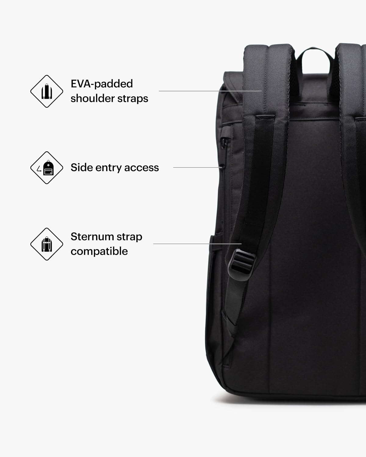 image:imageHerschel Retreat Backpack Black Standard 23LBlack