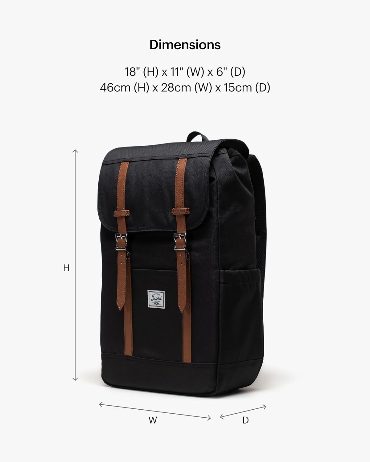 image:imageHerschel Retreat Backpack Black Standard 23LBlack