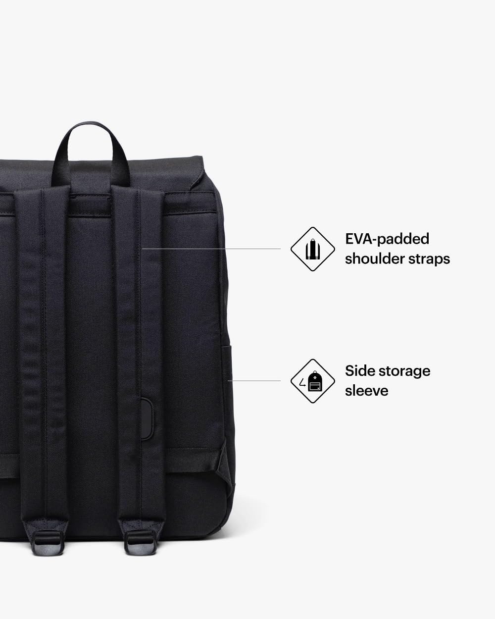 image:imageHerschel Retreat Backpack Black Standard 23LBlack Tonal