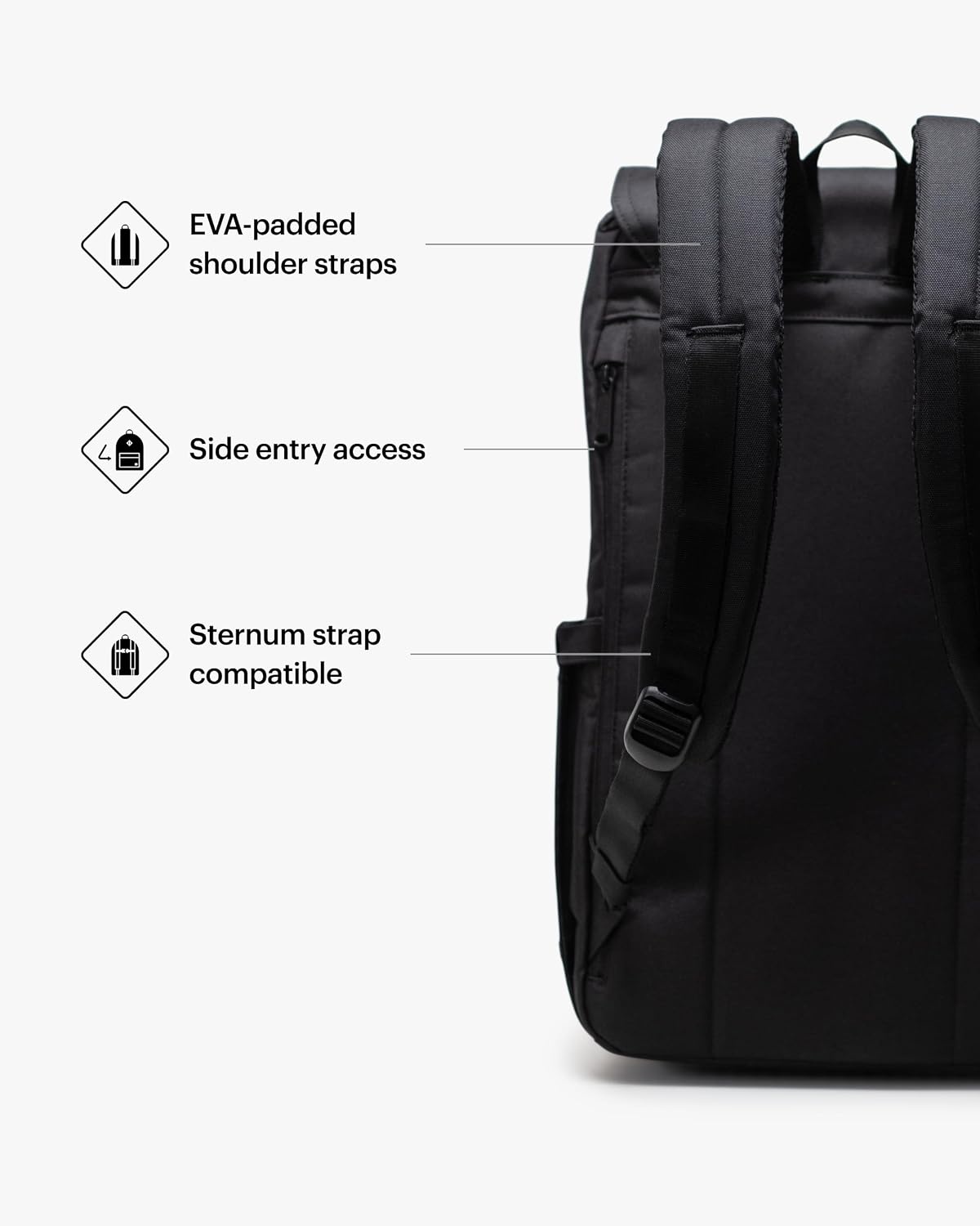 image:imageHerschel Retreat Backpack Black Standard 23LBlack Tonal