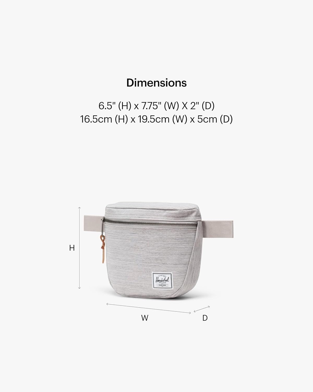 image:imageHerschel Settlement Hip PackLight Grey Crosshatch