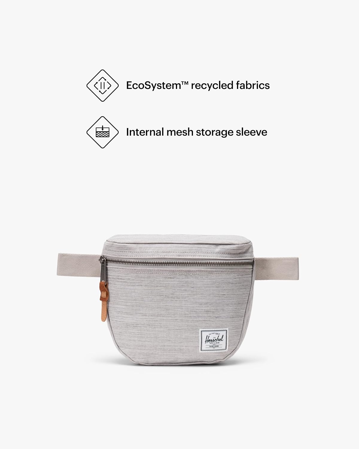image:imageHerschel Settlement Hip PackLight Grey Crosshatch