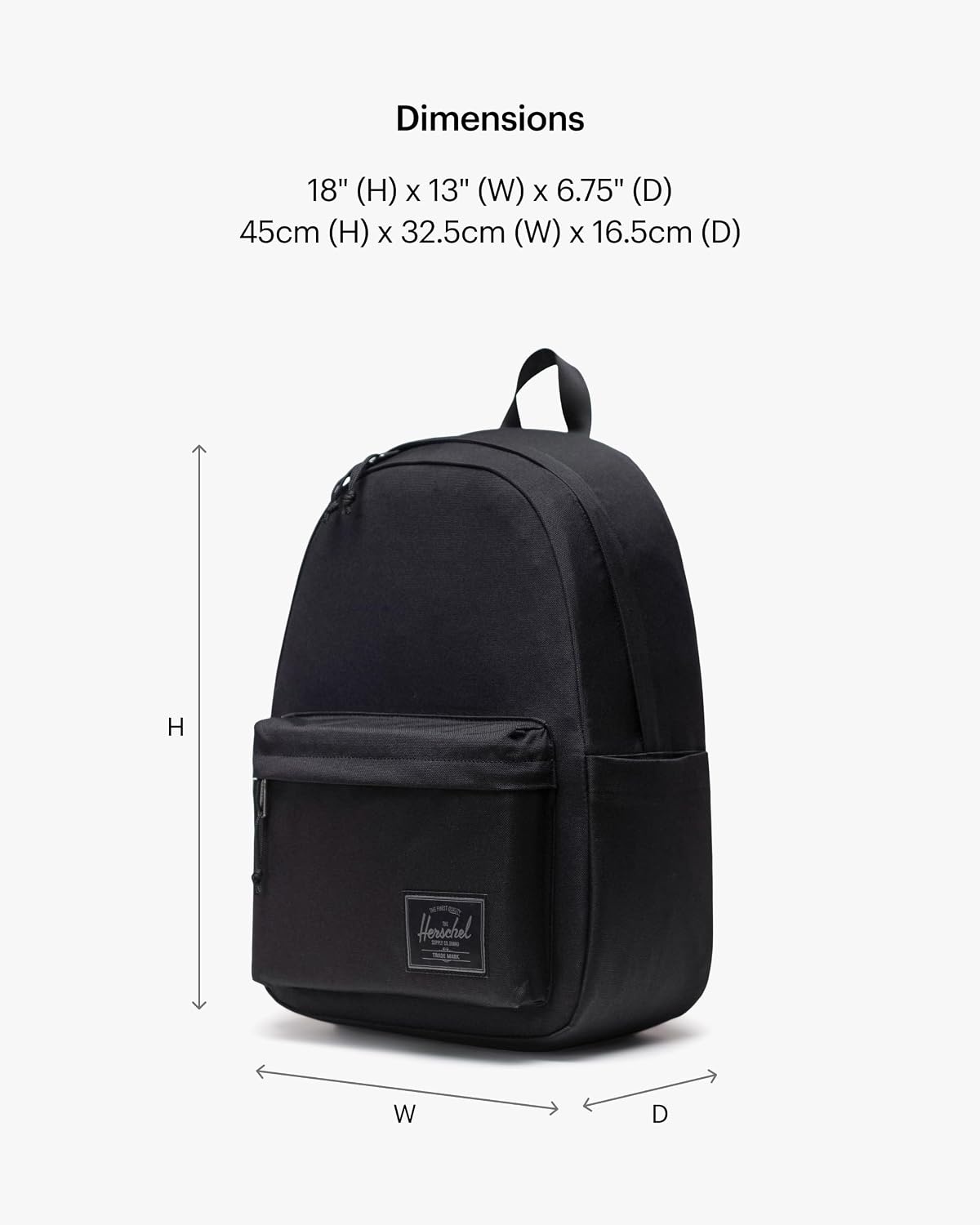 image:imageHerschel Supply Co Classic Backpack Black Tonal XL 30L