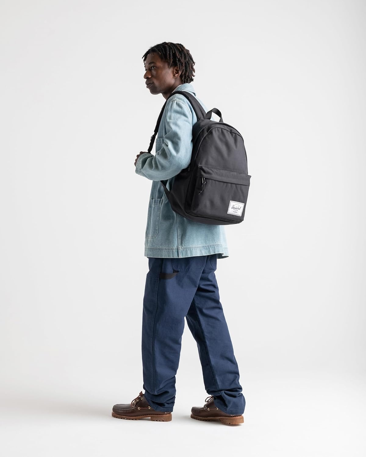 image:imageHerschel Supply Co Classic Backpack Raven Crosshatch Mod 20LAsh Rose