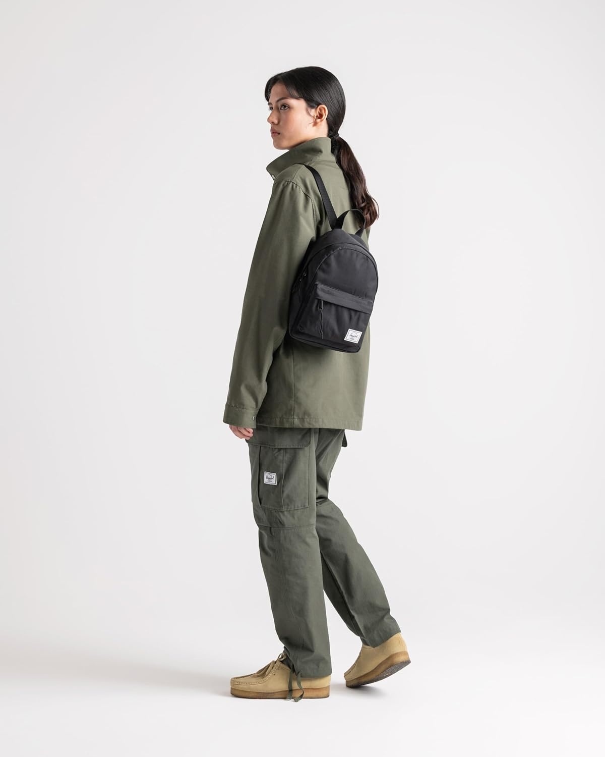 image:imageHerschel Supply Co Classic Backpack Raven Crosshatch Mod 20LAsh Rose