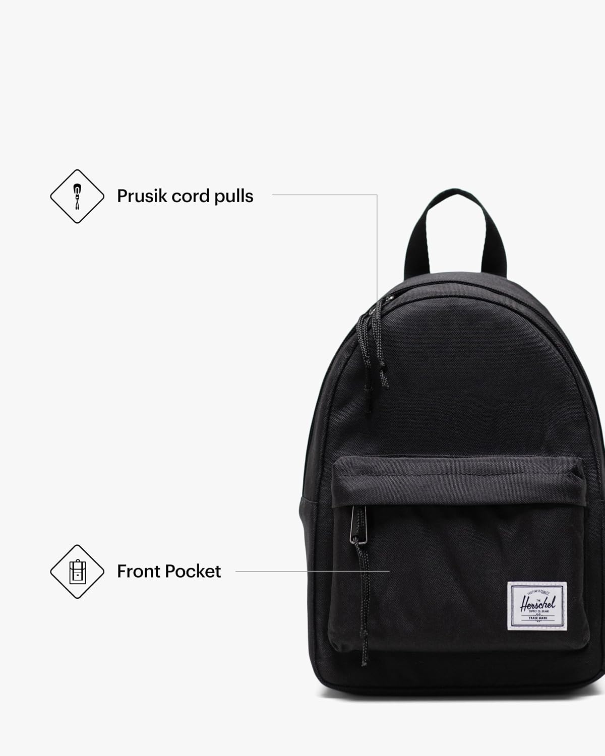 image:imageHerschel Supply Co Classic Backpack Raven Crosshatch Mod 20LBlack