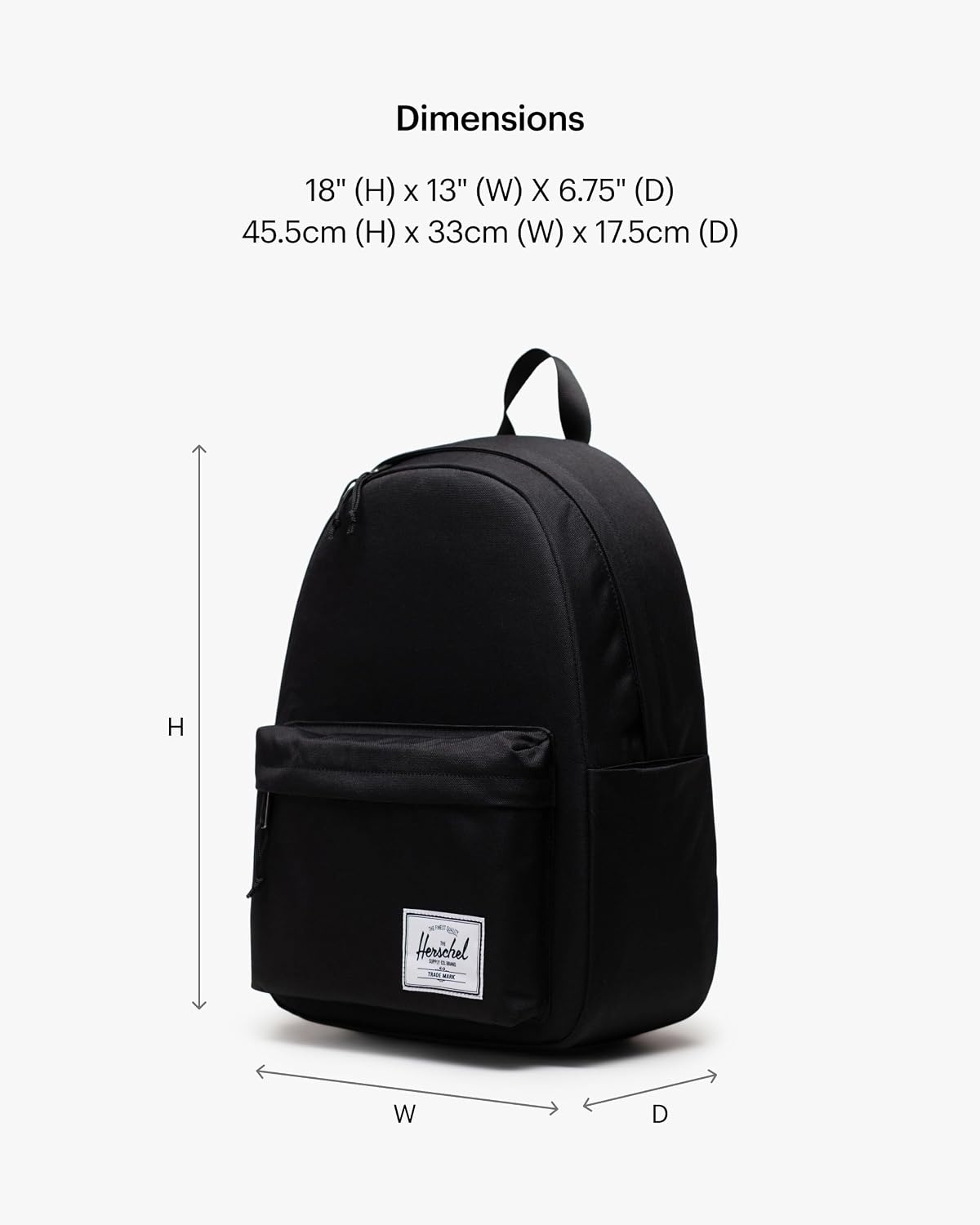 image:imageHerschel Supply Co Classic Backpack Raven Crosshatch Mod 20LBlack