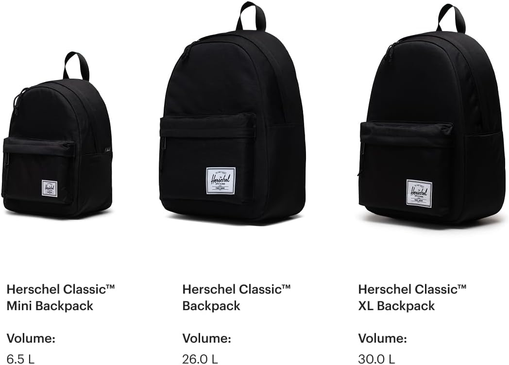image:imageHerschel Supply Co Classic Backpack Raven Crosshatch Mod 20LBlack