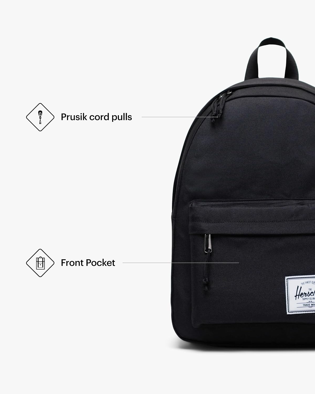 image:imageHerschel Supply Co Classic Backpack Raven Crosshatch Mod 20LBlack