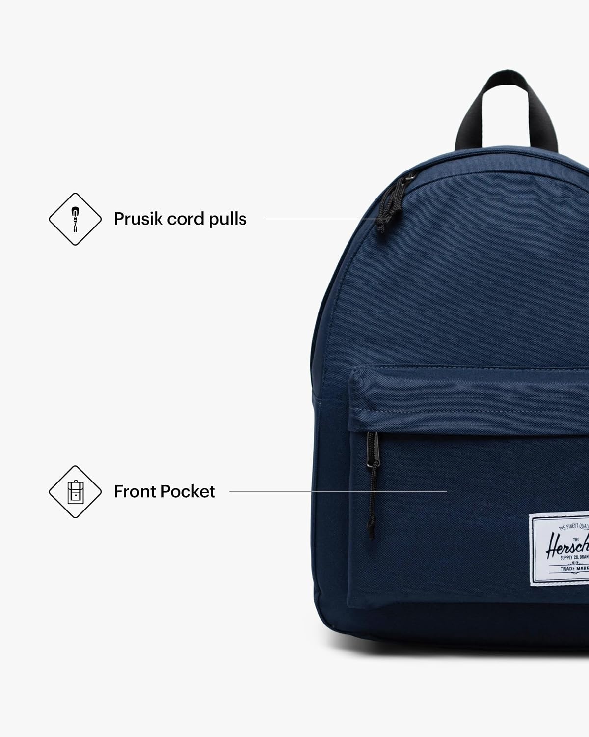 image:imageHerschel Supply Co Classic Backpack Raven Crosshatch Mod 20LNavy