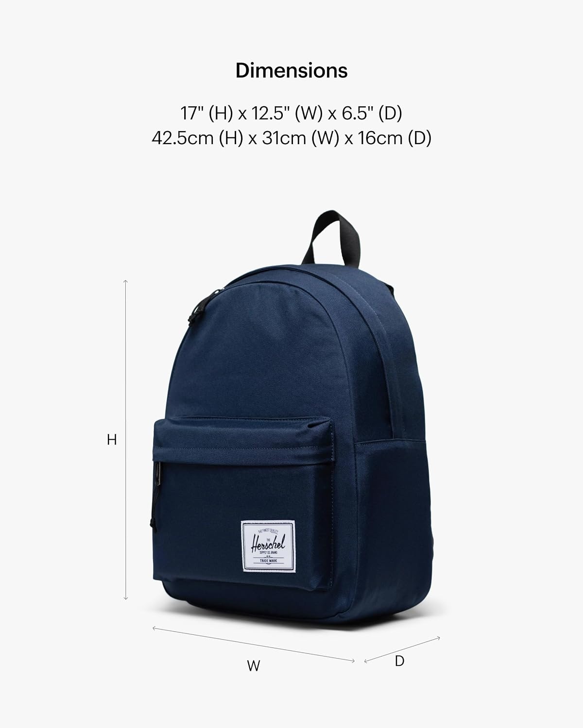 image:imageHerschel Supply Co Classic Backpack Raven Crosshatch Mod 20LNavy