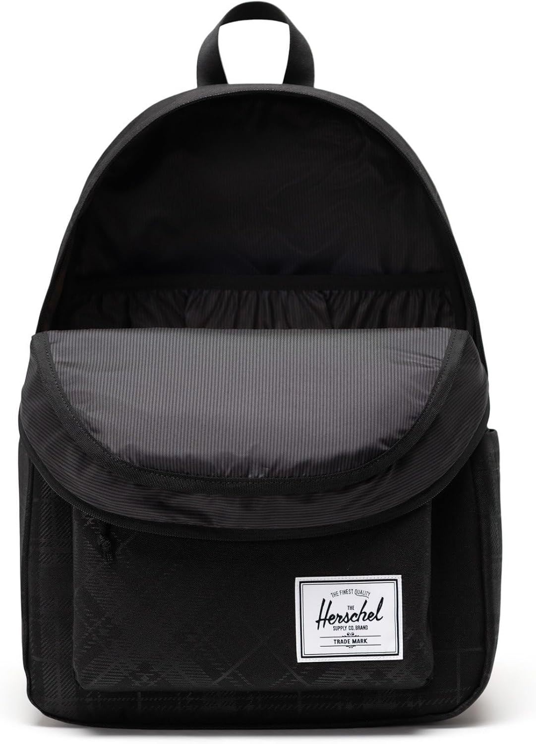 image:imageHerschel Supply Co Classic Backpack Raven Crosshatch Mod 20LPlaid Emboss