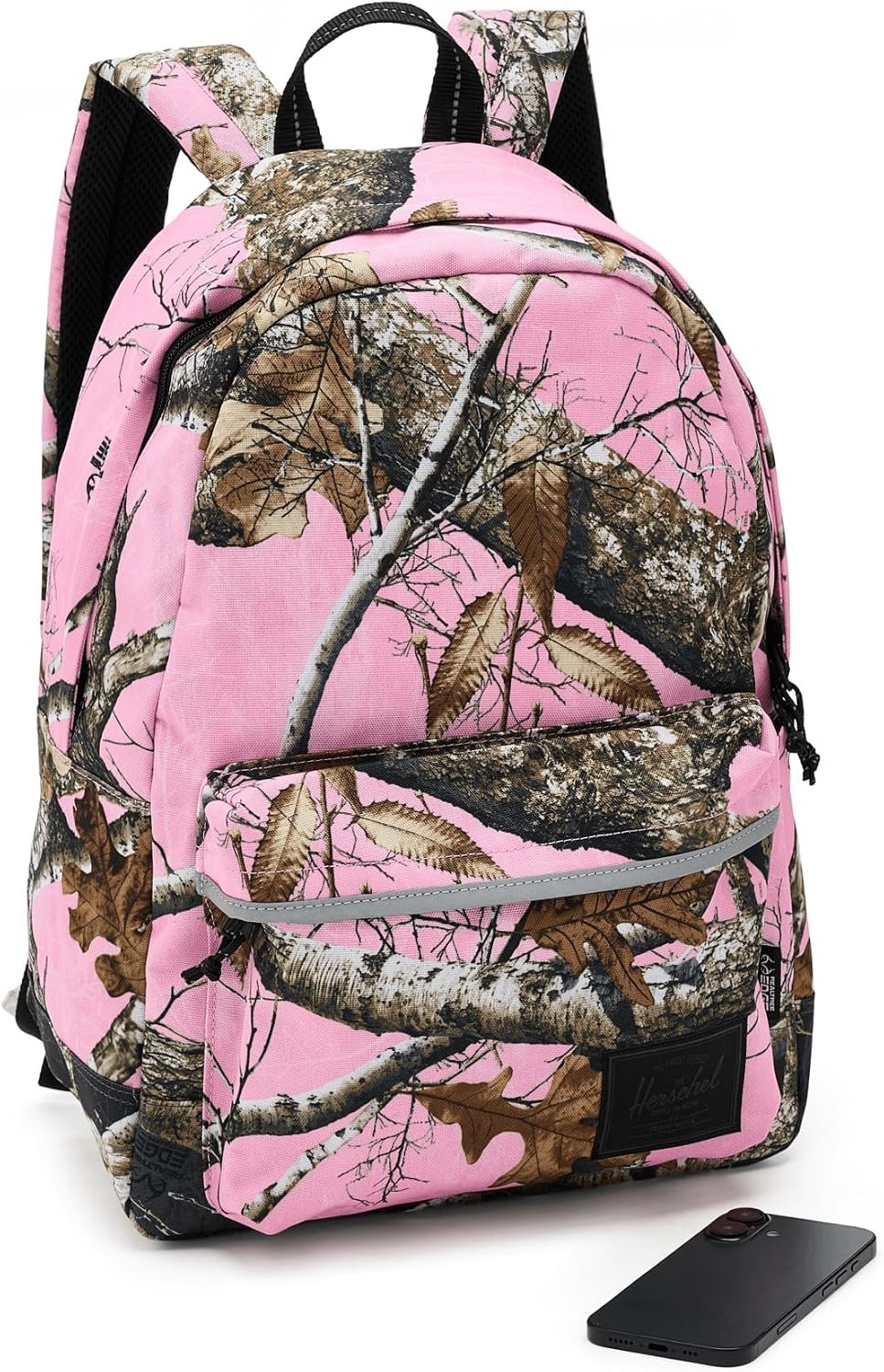 image:imageHerschel Supply Co Classic Backpack Raven Crosshatch Mod 20LRealtree Edge Camo PinkBlack