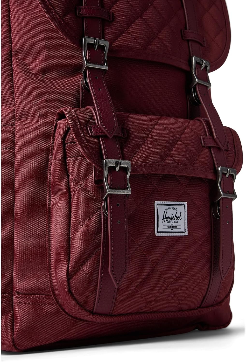 image:imageHerschel Supply Co Little America Backpack Black 30L StandardOxblood Red Quilted