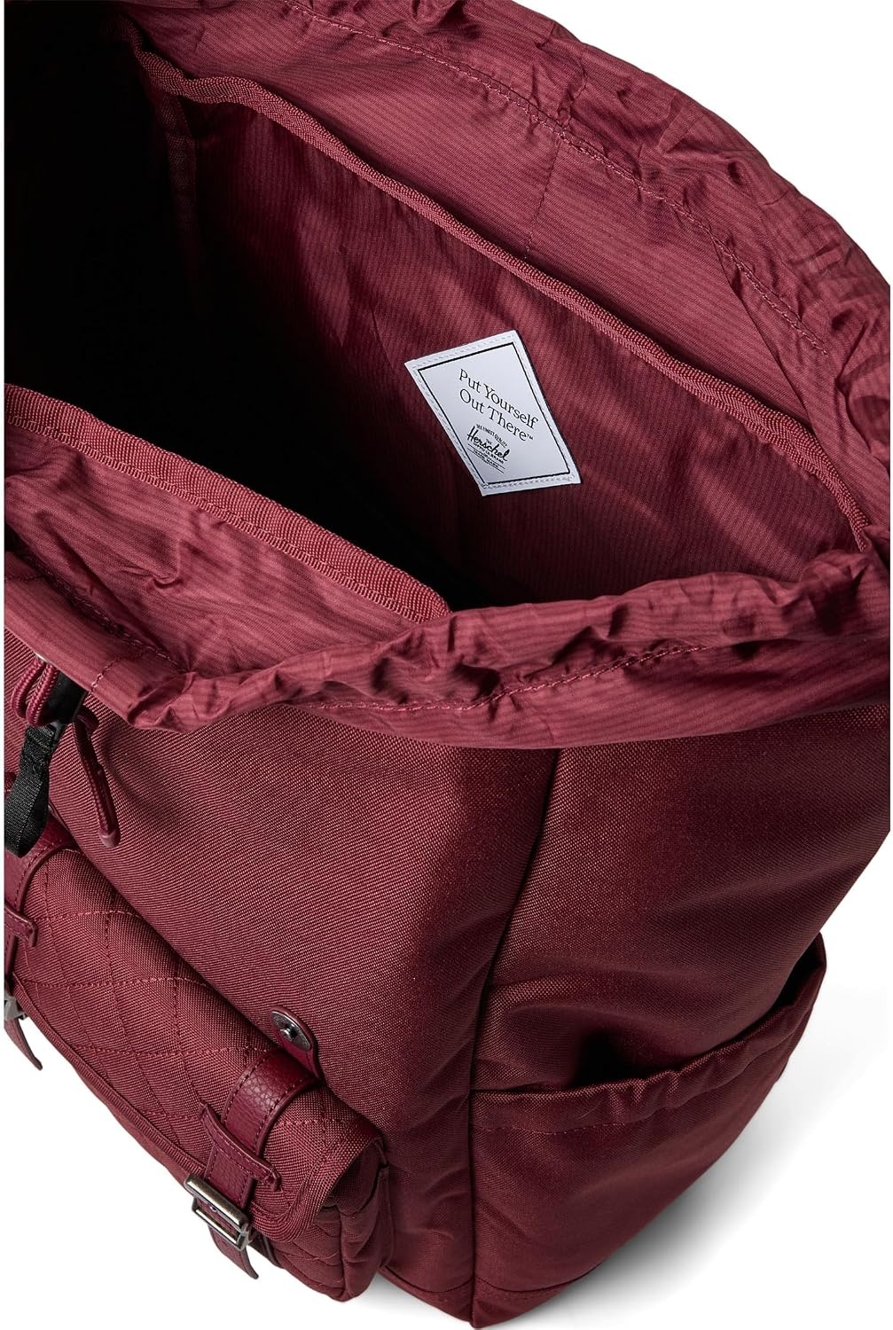 image:imageHerschel Supply Co Little America Backpack Black 30L StandardOxblood Red Quilted