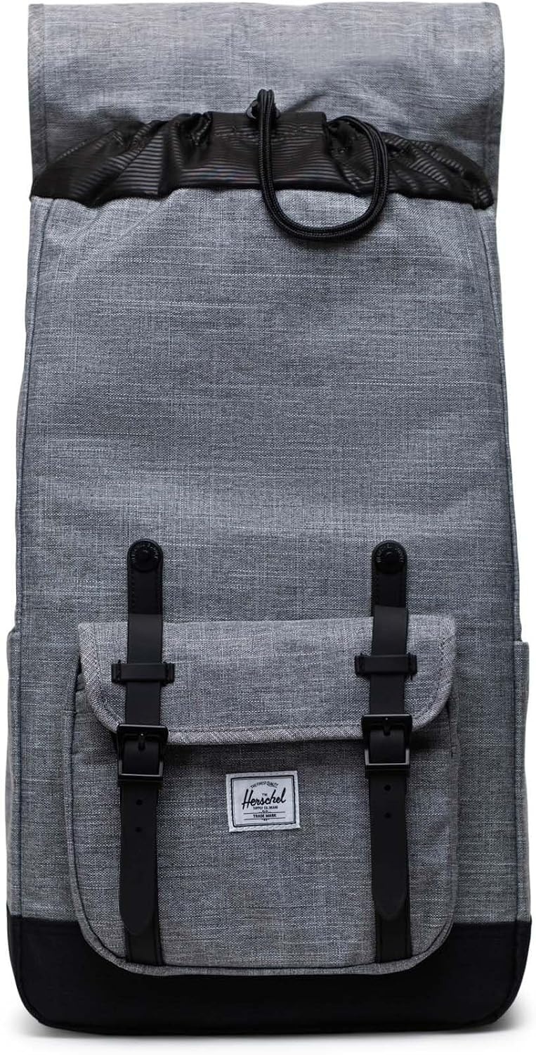 image:imageHerschel Supply Co Little America Backpack Black 30L StandardRaven Crosshatch