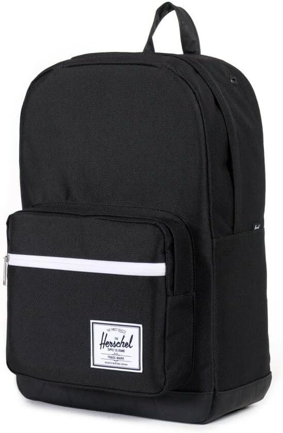 image:imageHerschel Supply Co Pop Quiz Offset BackpackBlackBlack Synthetic Leather