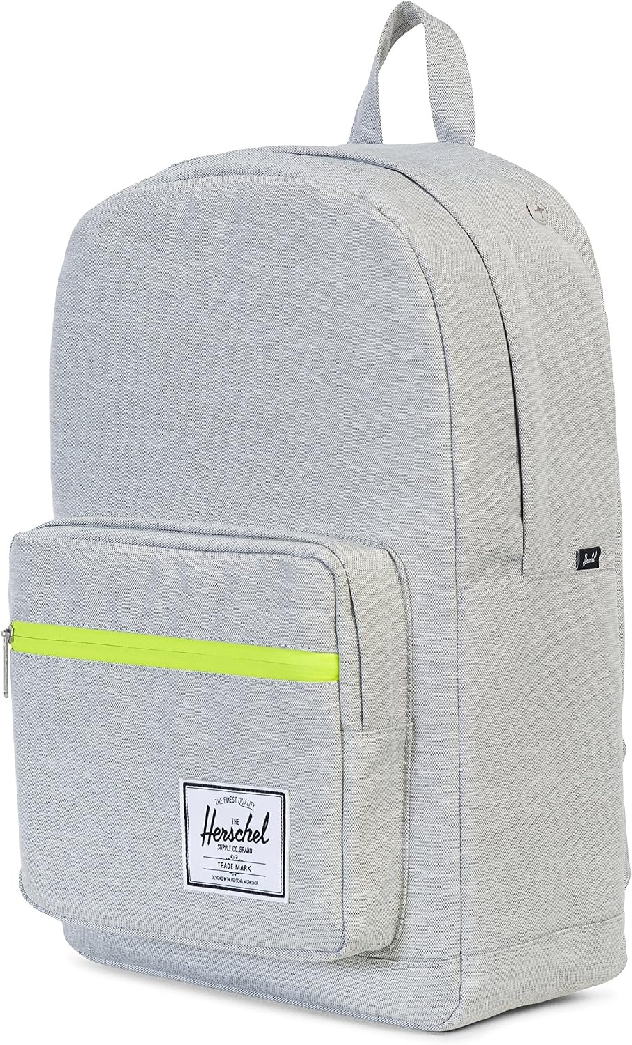 image:imageHerschel Supply Co Pop Quiz Offset BackpackLight Grey CrosshatchAcid Lime Zip