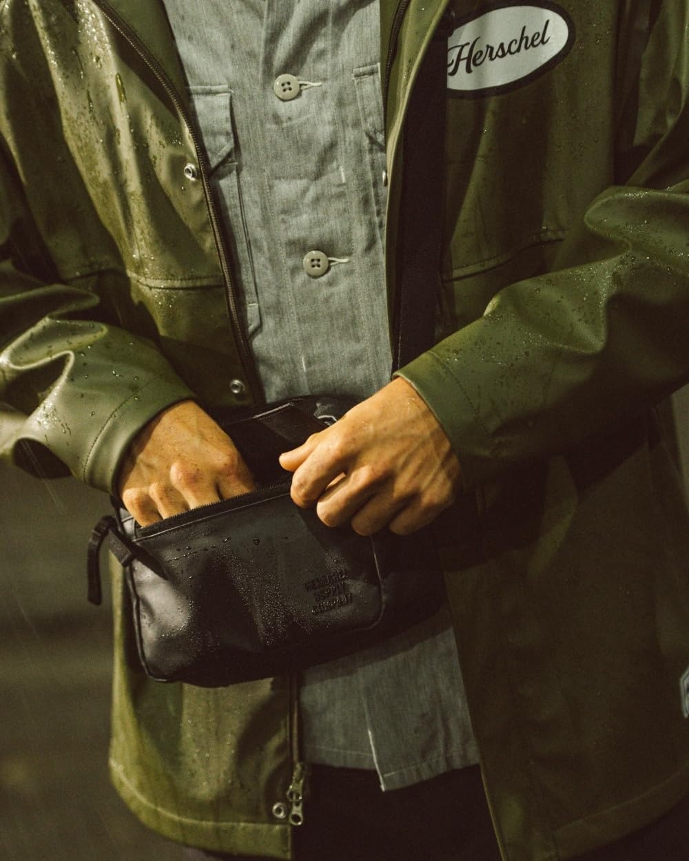 image:imageHerschel Unisex Alberni CrossbodyDark Gull Gray