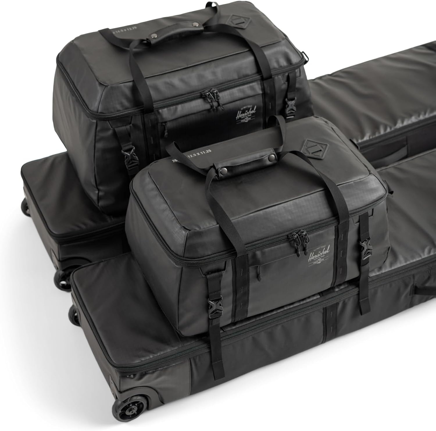 image:imageHerschel Unisex All Season Duffle HeronBlack Standard41LBlack