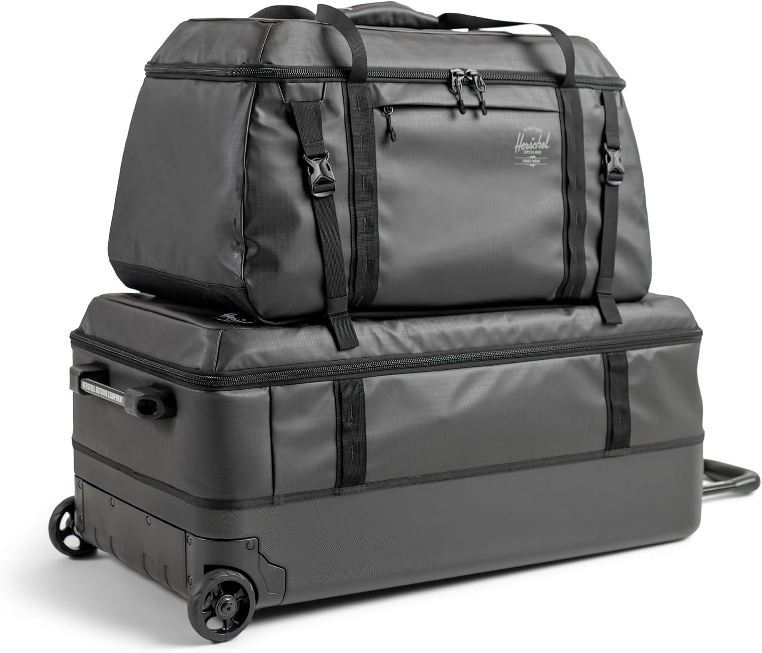 image:imageHerschel Unisex All Season Hybrid Roller Bag Large Black Large96L