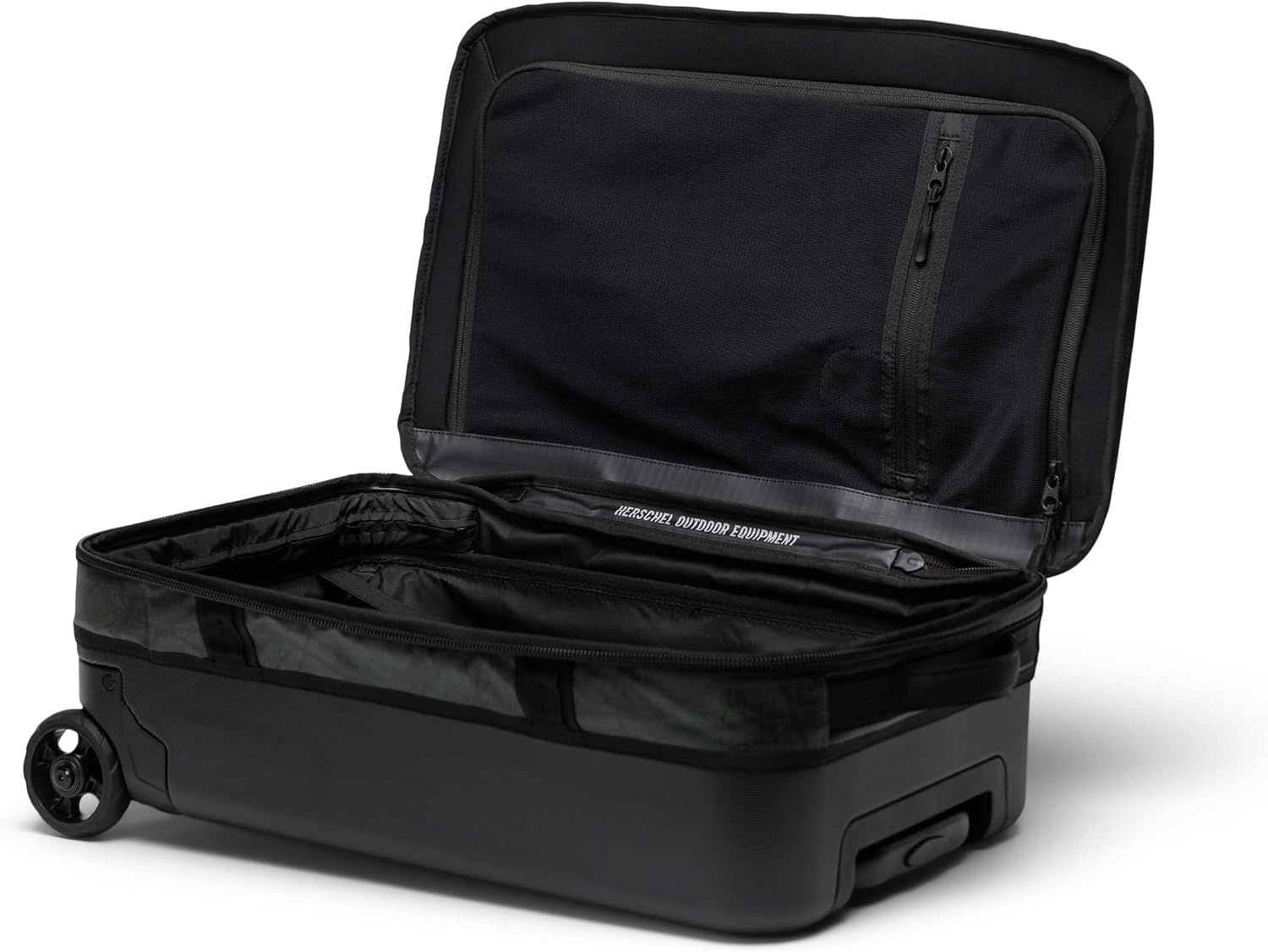 image:imageHerschel Unisex All Season Hybrid Roller Bag Large Carry On Black Standard41LPineneedle EQ Camo