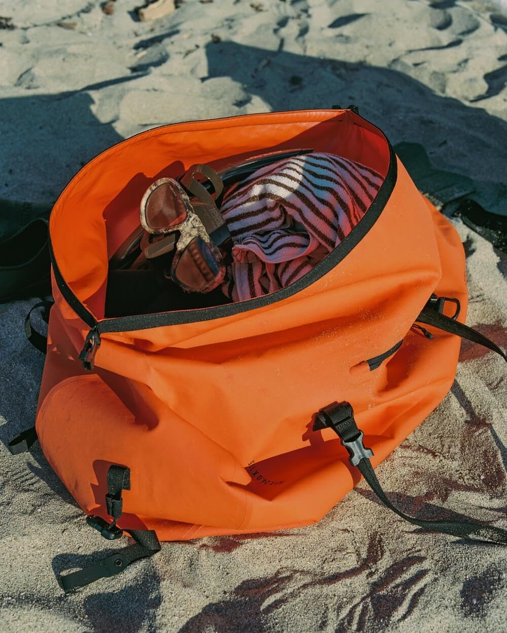 image:imageHerschel Unisex Dry Bag Duffle Black Standard55LVermillion Orange